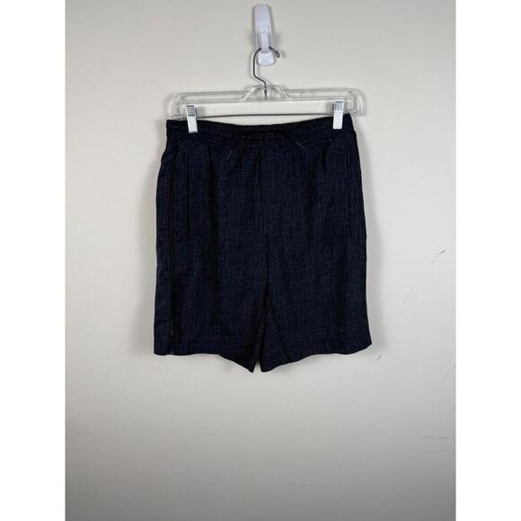 Lululemon Pace Breaker Lined 9" Running Gym Shorts Blue-Printed Mens Medium - Picture 1 of 6
